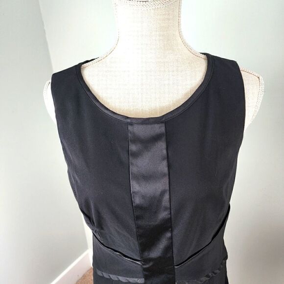 Dress Barn Women’s Sleeveless Shift Midi Dress Size 10 Black - Picture 2 of 6